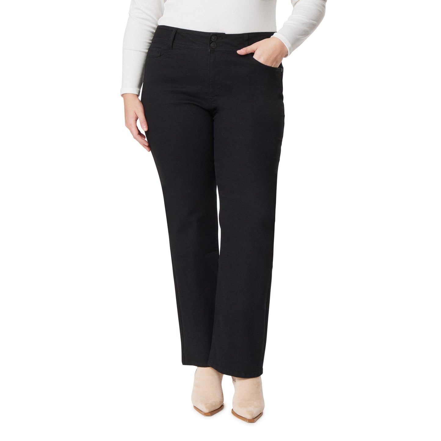 Plus InstaStretch® Luscious Curvy Bootcut Jeans