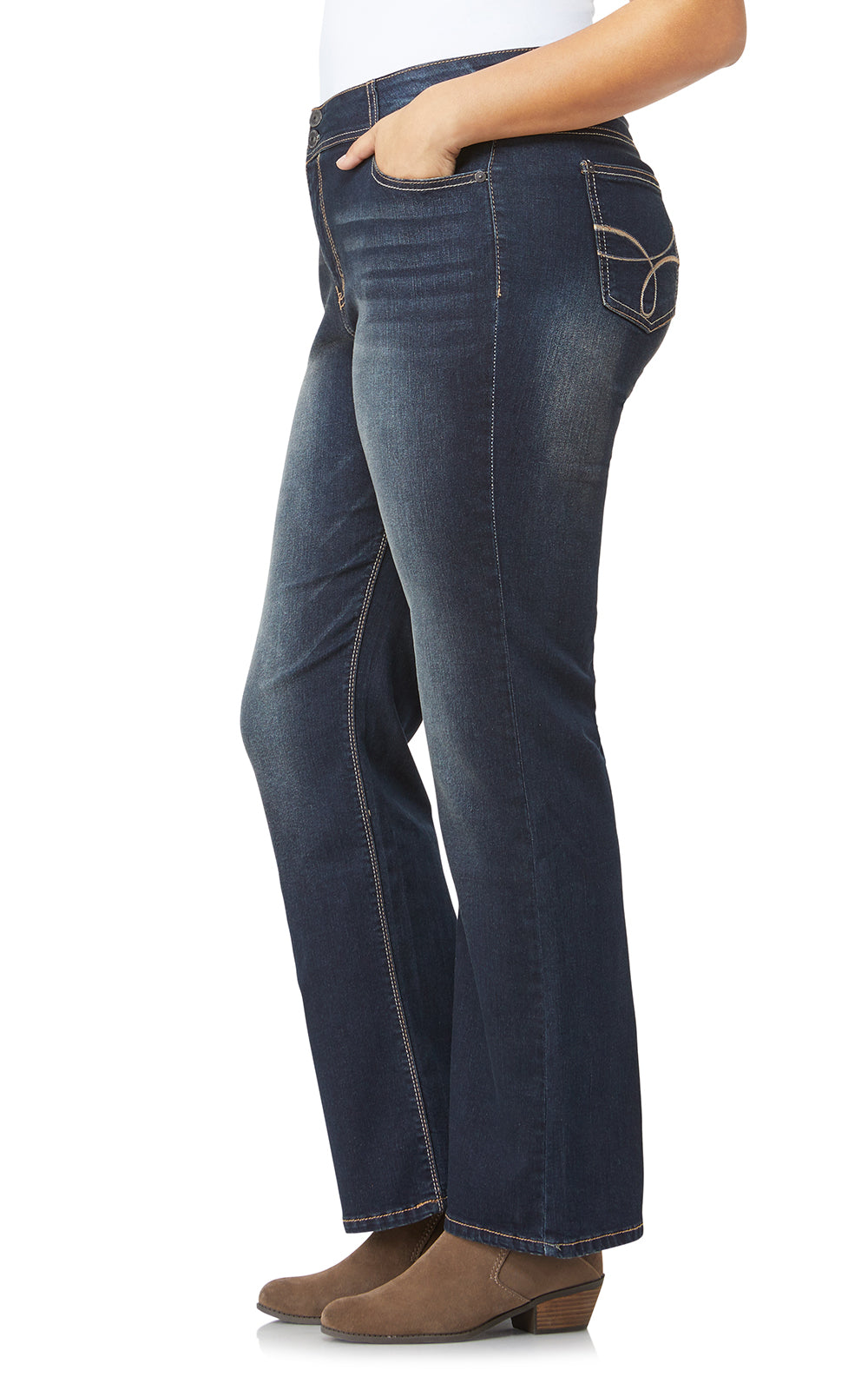 Plus InstaStretch® Luscious Curvy Bootcut Jeans