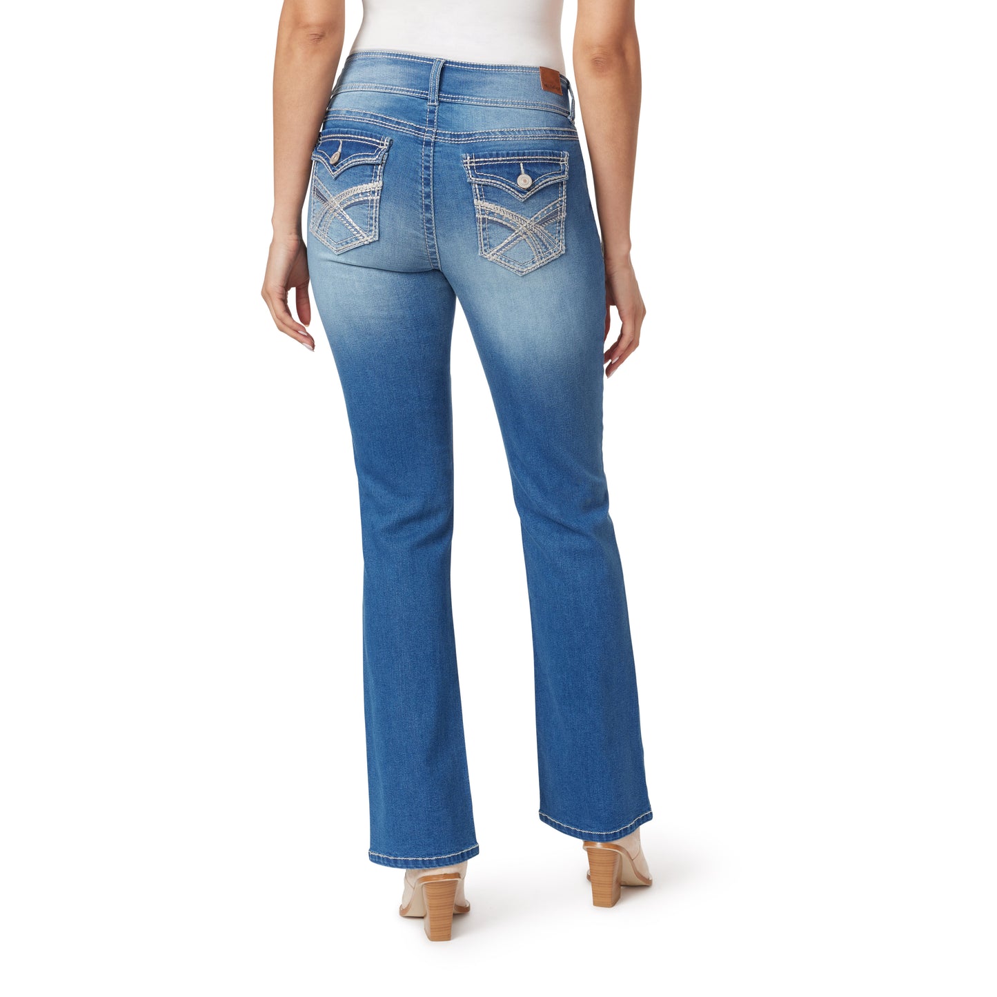 InstaStretch Luscious Curvy Mid-Rise Bootcut Jeans
