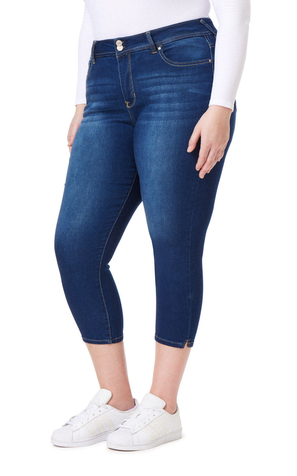 Plus InstaSoft® Ultra Fit Skinny Crop Jeans
