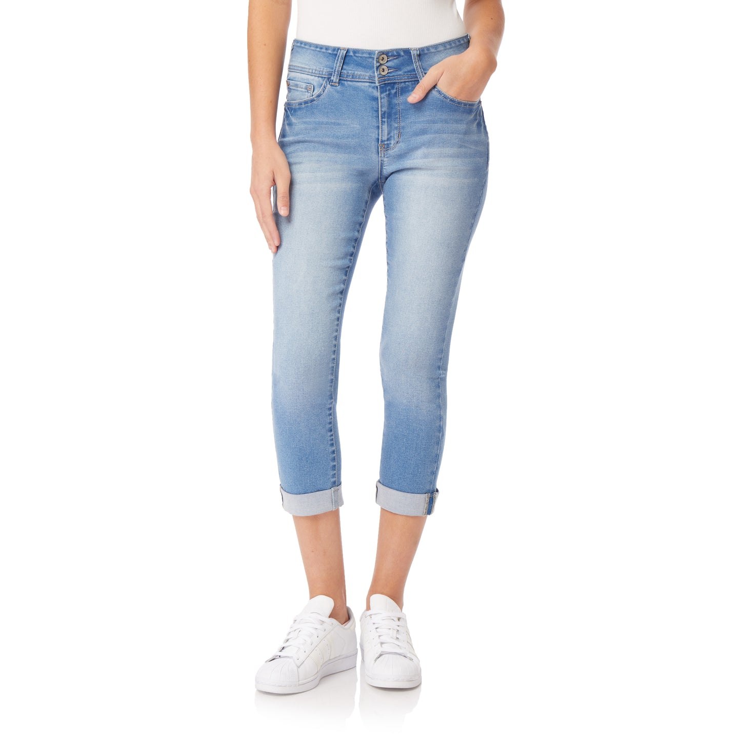 InstaSoft® Ultra Fit Skinny Crop Jeans