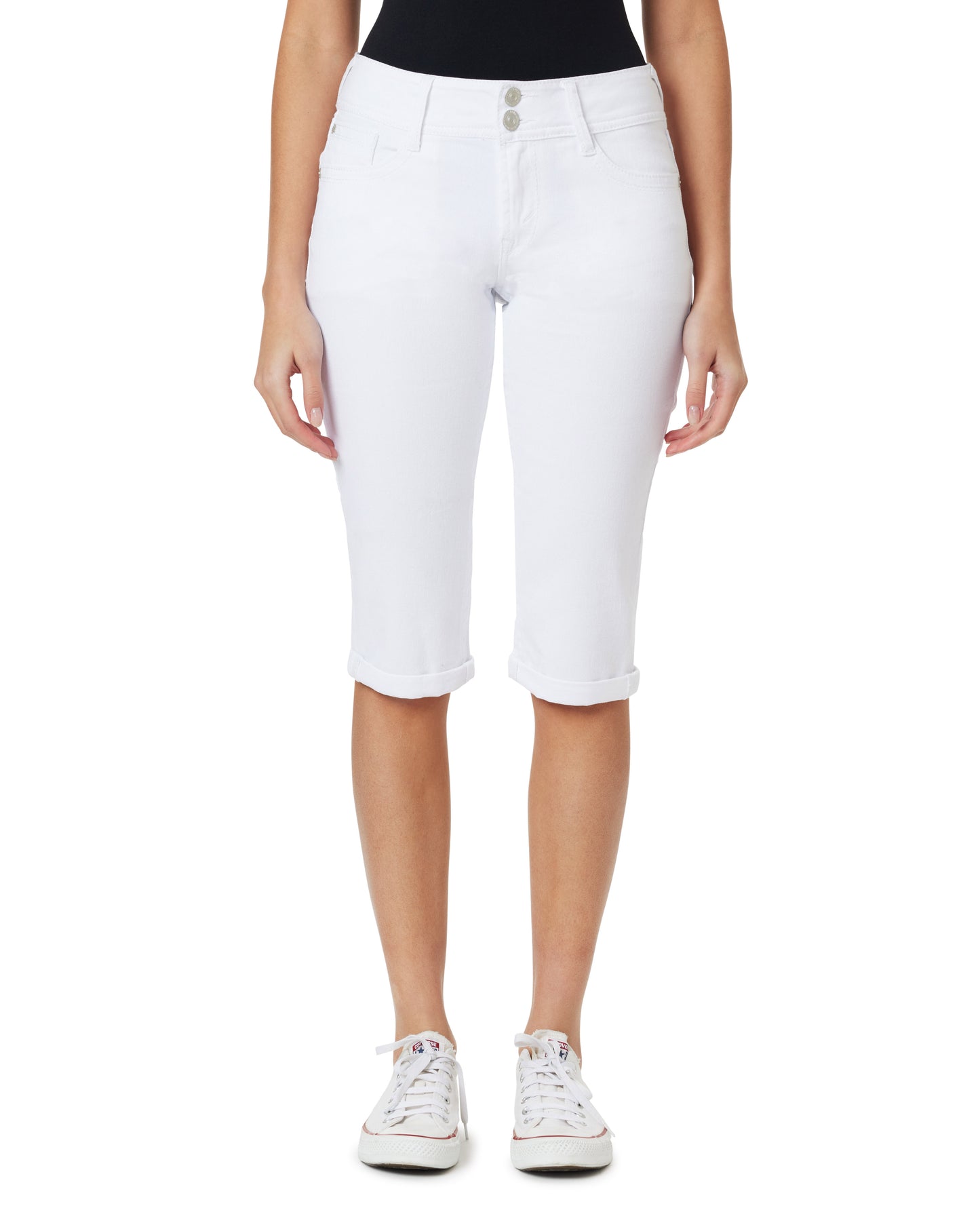 InstaStretch Luscious Curvy Mid-Rise Capri