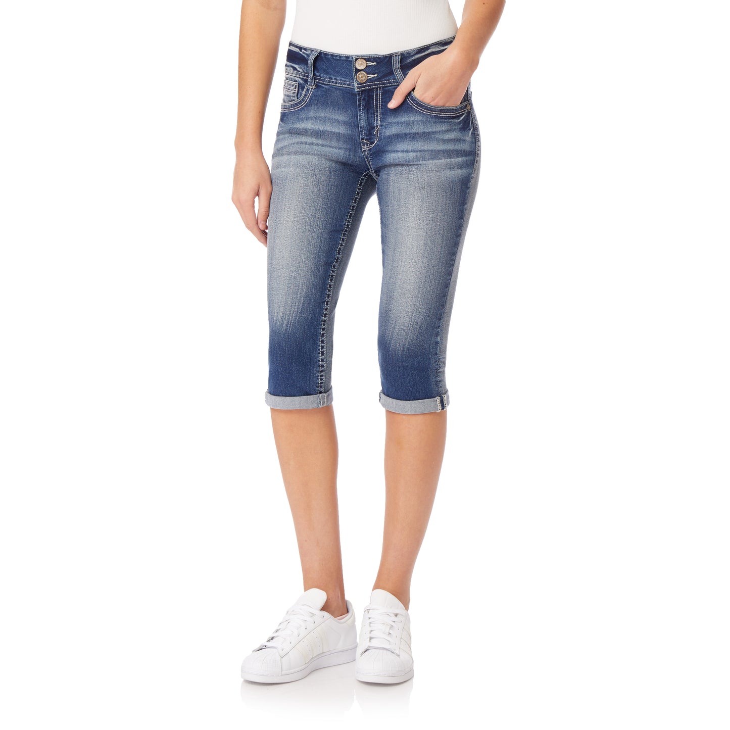 InstaStretch Luscious Curvy Mid-Rise Capri