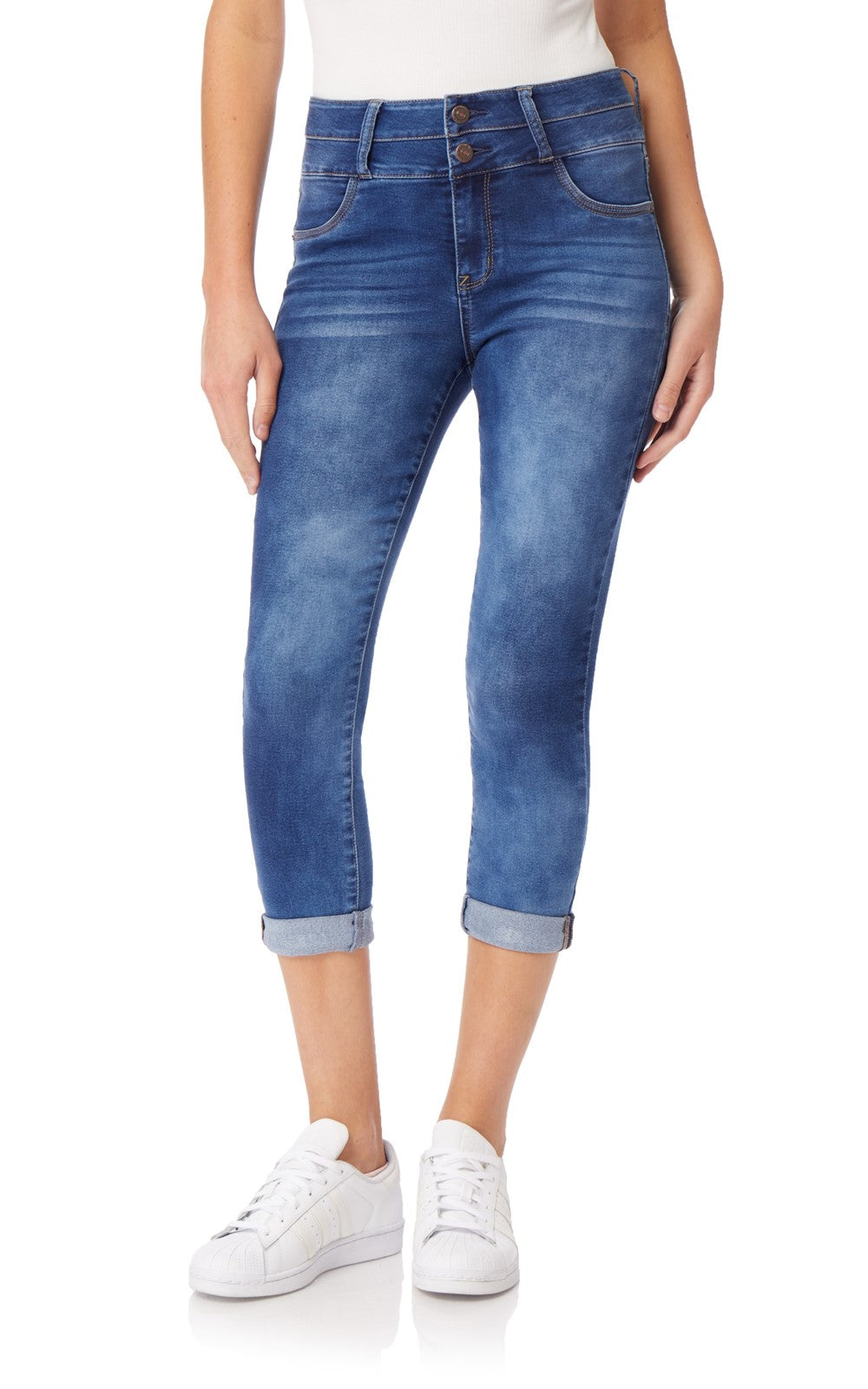 InstaSoft® Sassy Fit Skinny Crop Jeans