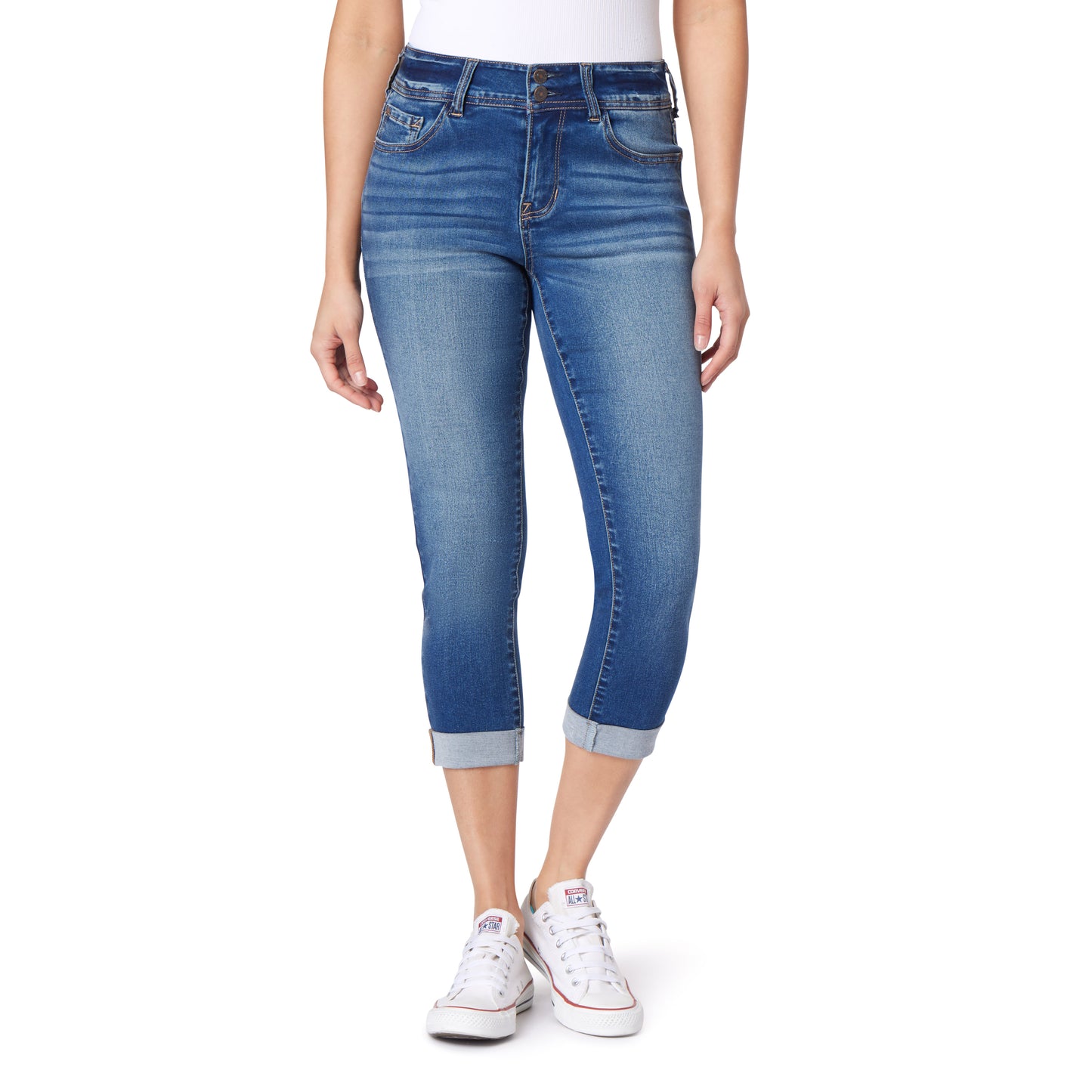 InstaSoft Ultra Mid-Rise Crop Jeans