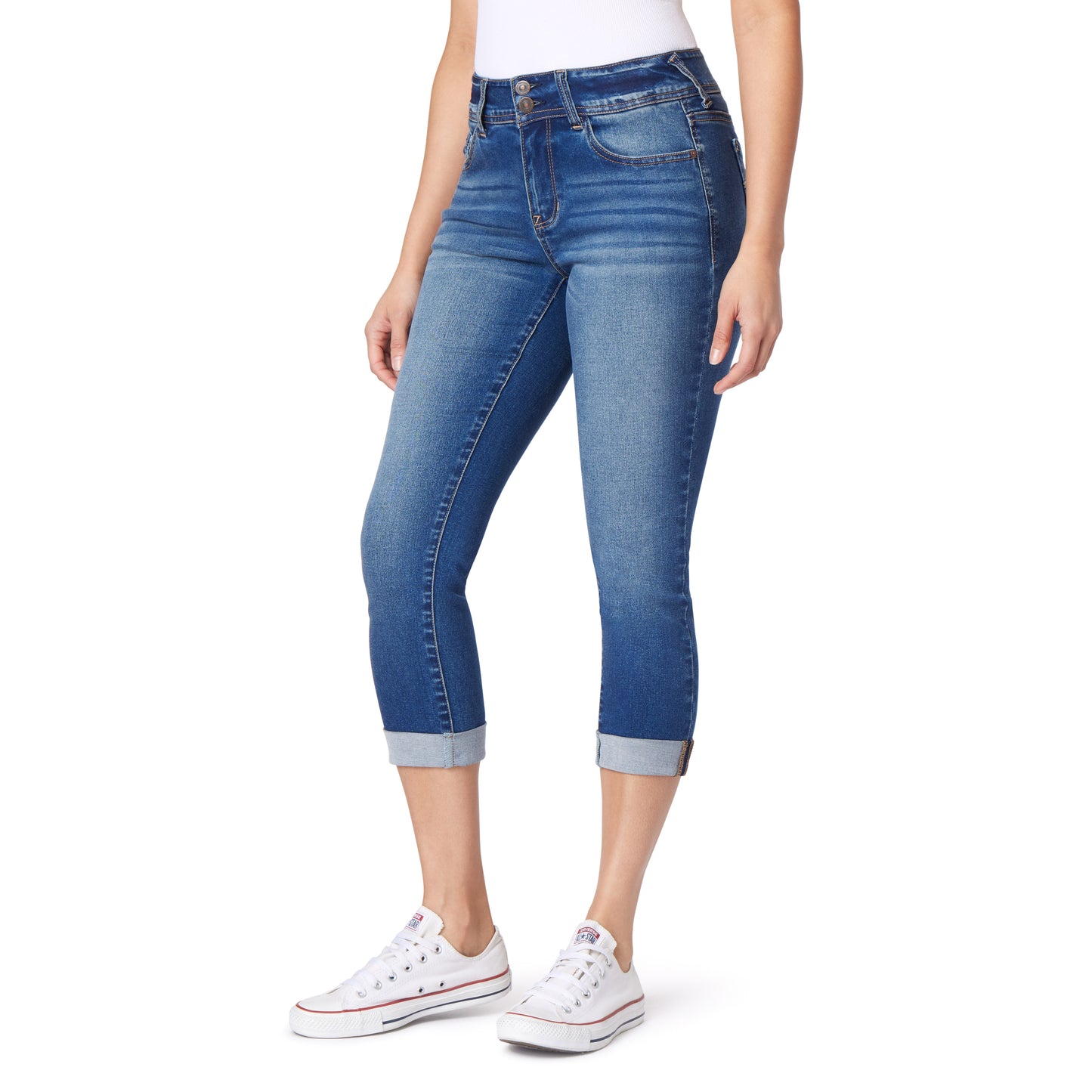 InstaSoft Ultra Mid-Rise Crop Jeans