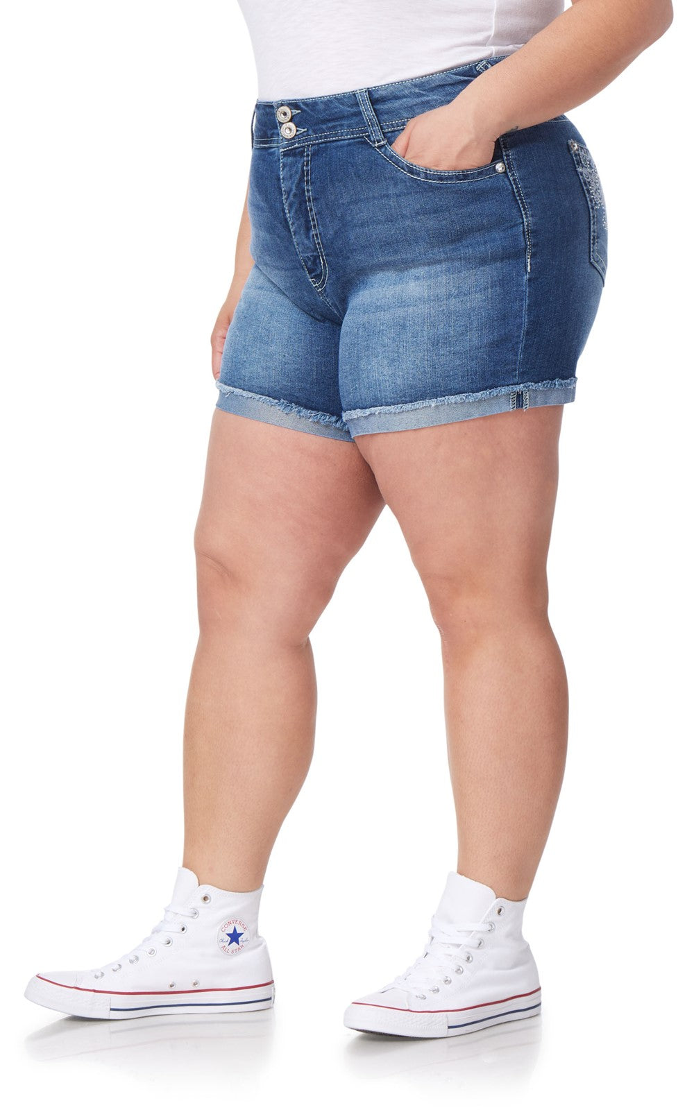InstaStretch® Bling Luscious Curvy Shorts