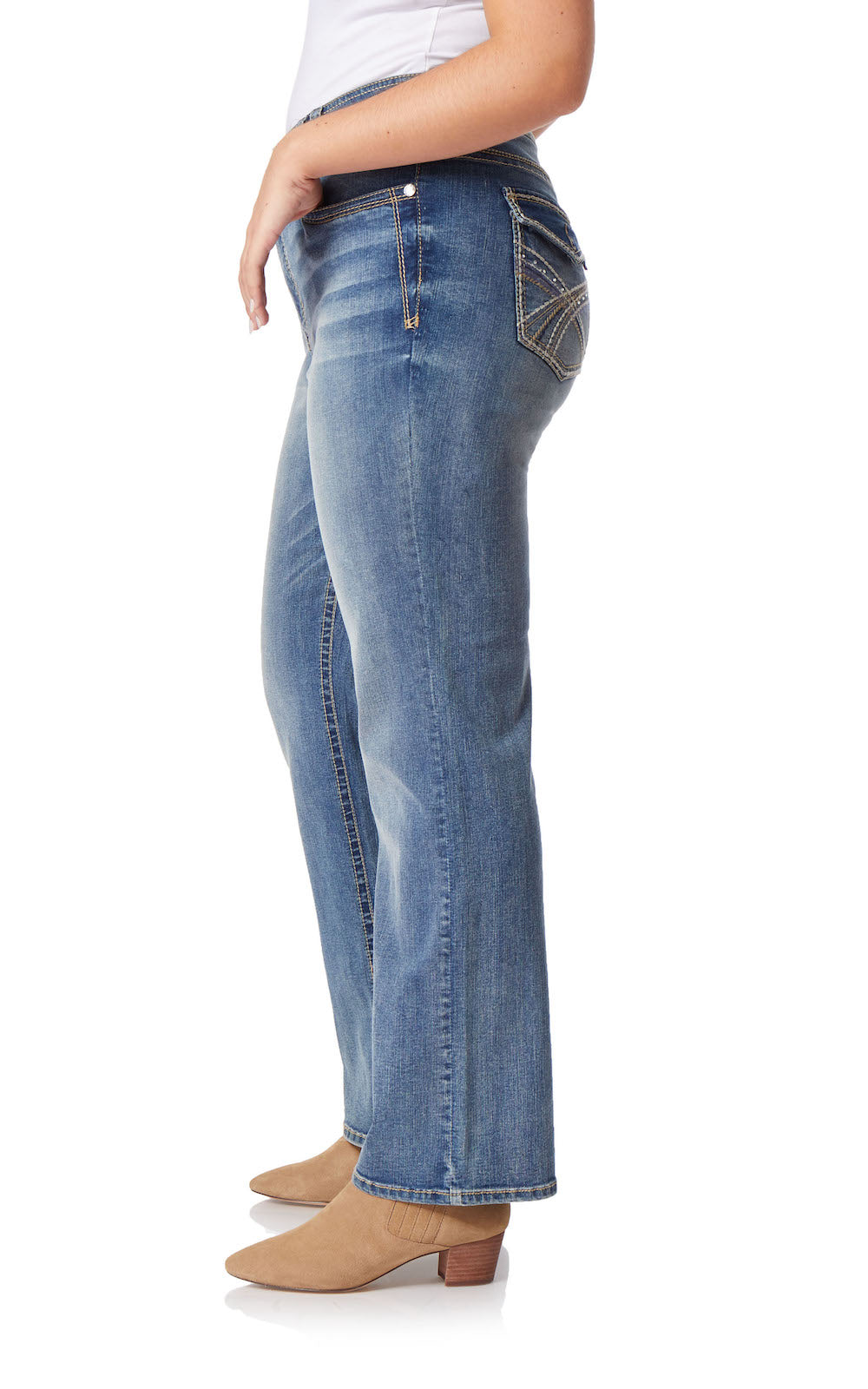 InstaStretch® Luscious Curvy Bootcut Jeans