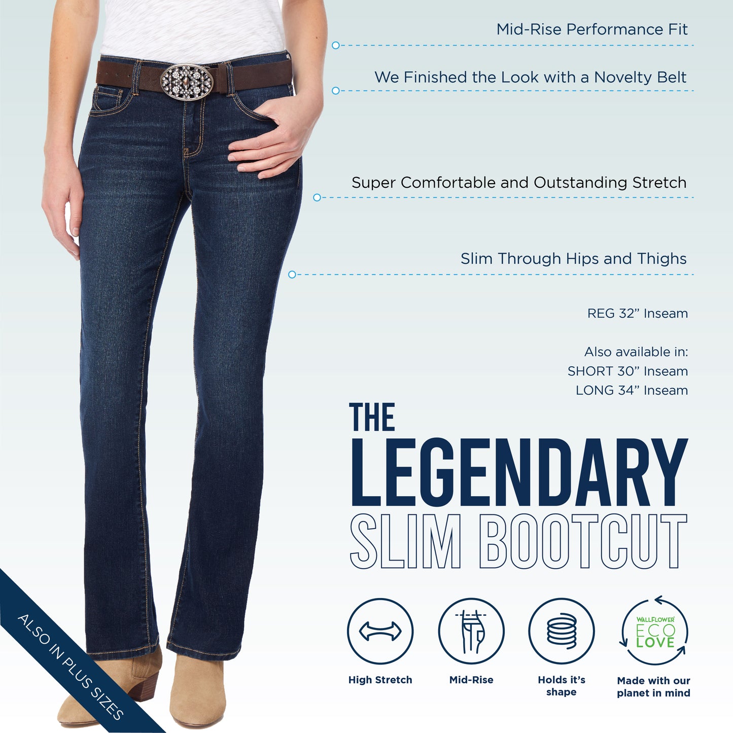 InstaStretch® Legendary Slim Bootcut Jeans
