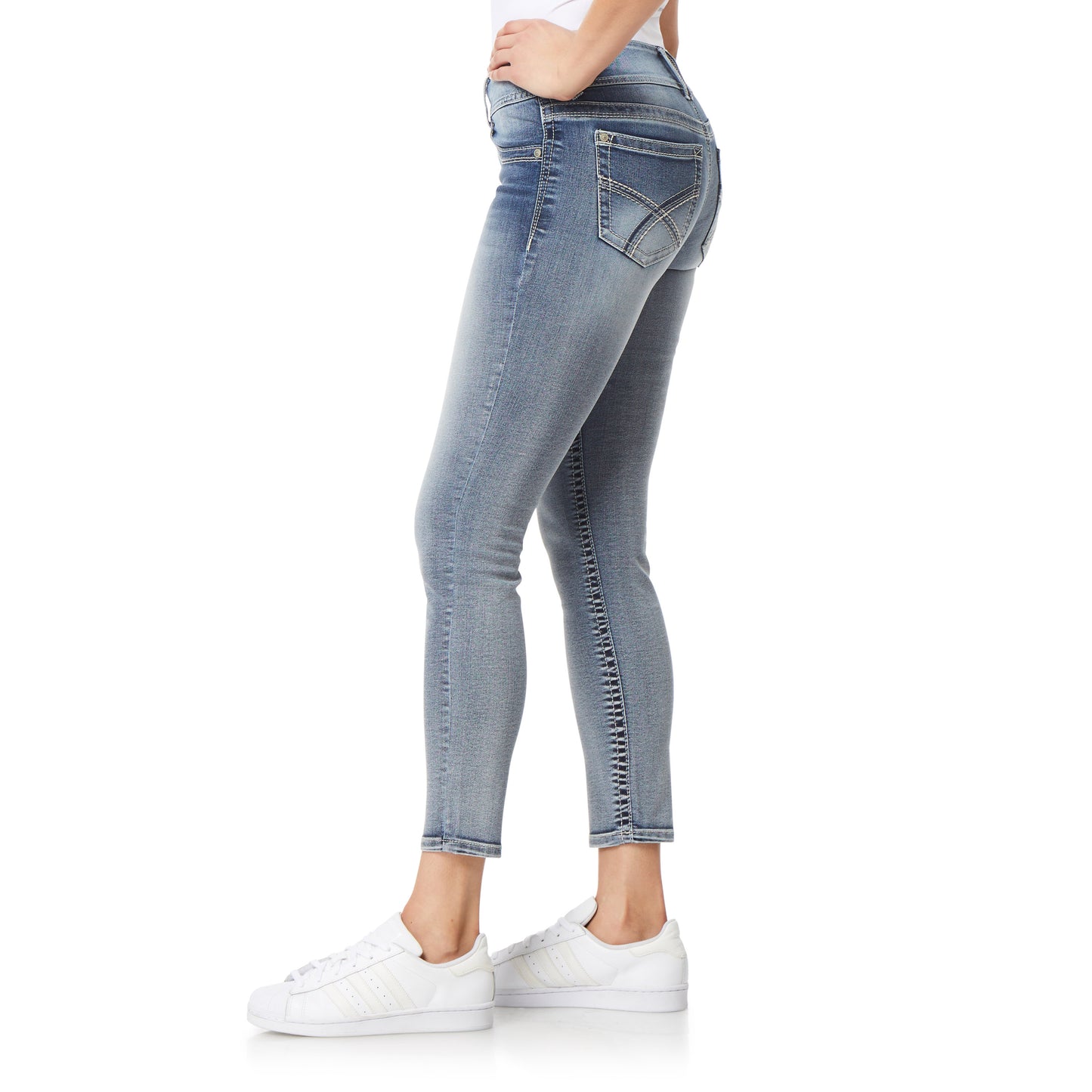 InstaStretch Luscious Curvy Mid Rise Ankle Jeans