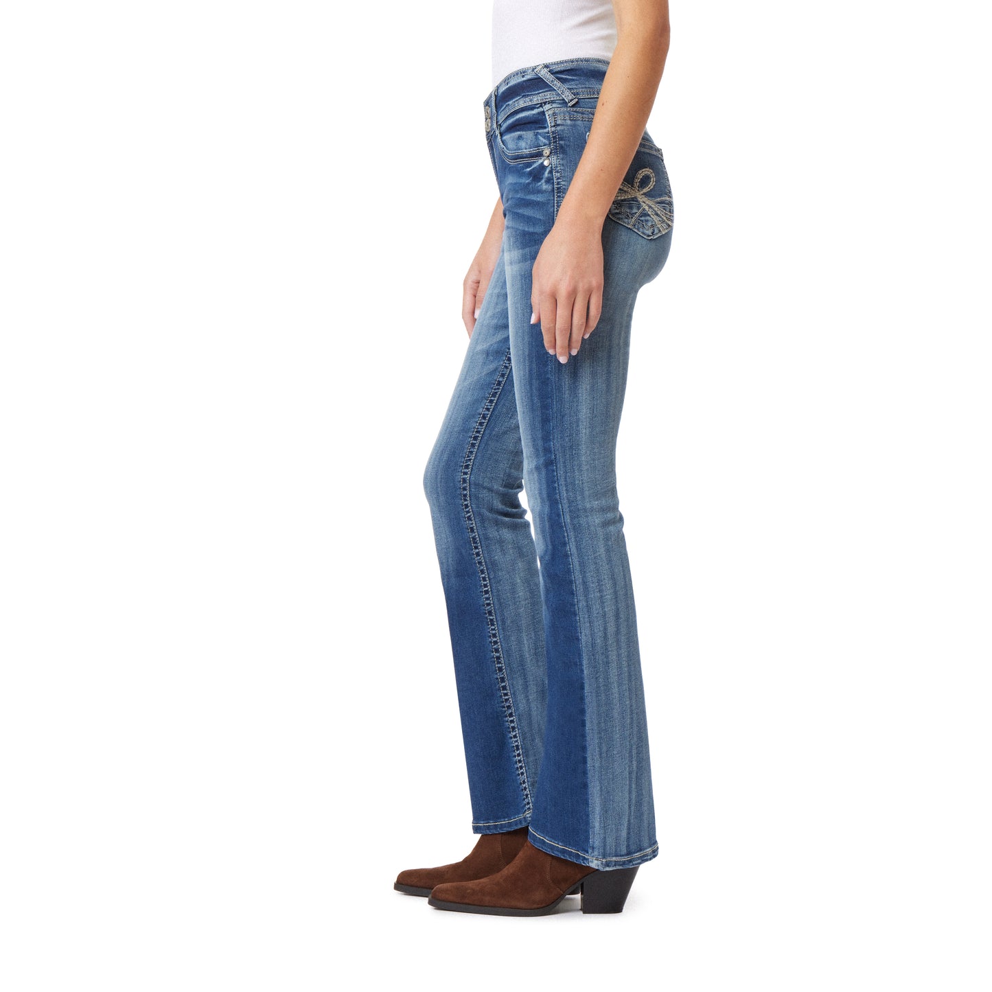 InstaStretch Flirty Curvy Flare High Rise Jeans