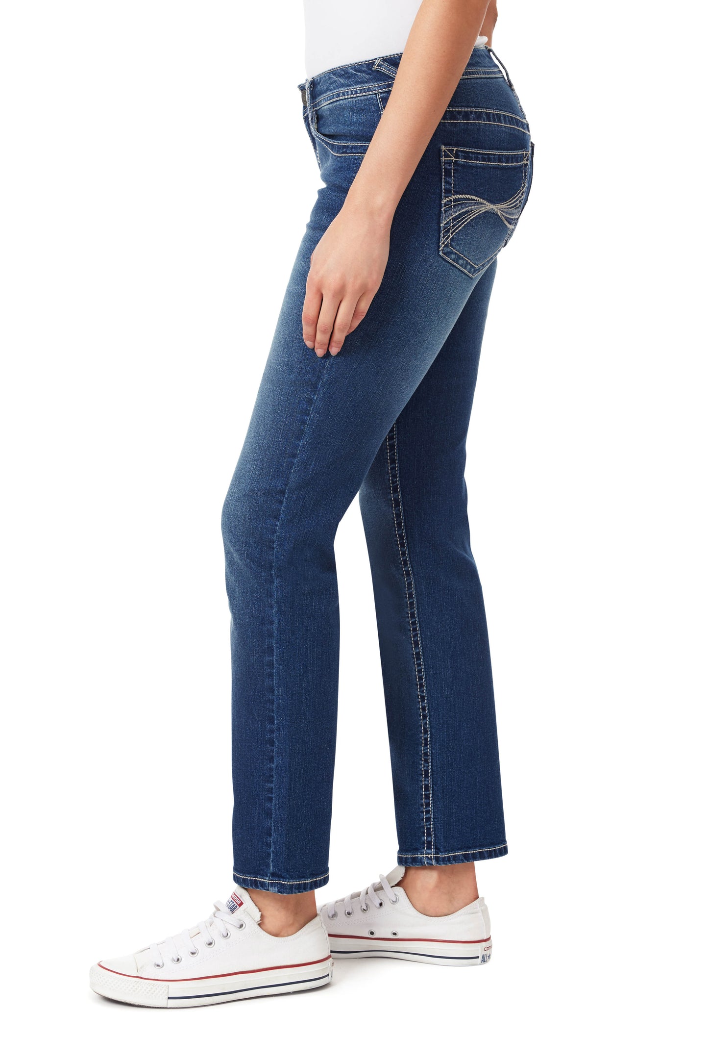 InstaStretch Feisty Curvy Low-Rise Straight Jeans