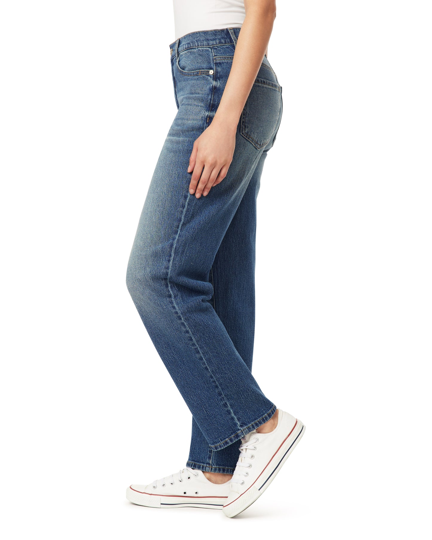 InstaVintage Fearless Curvy Super High-Rise Retro Straight Jeans