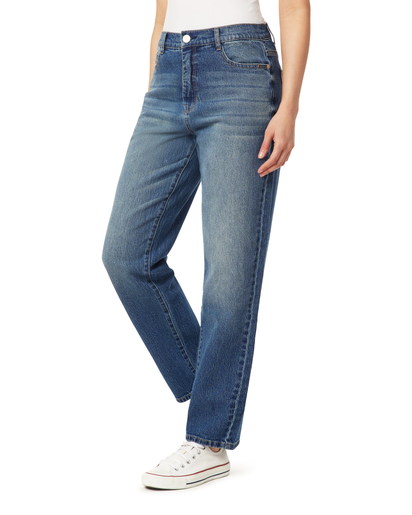 InstaVintage Fearless Curvy Super High-Rise Retro Straight Jeans