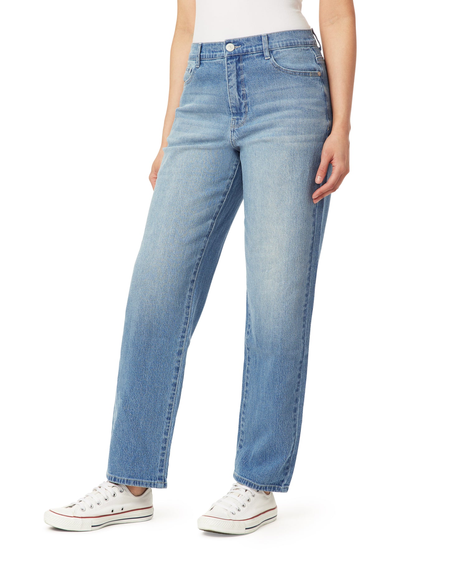 InstaVintage Fearless Curvy Super High-Rise Retro Straight Jeans