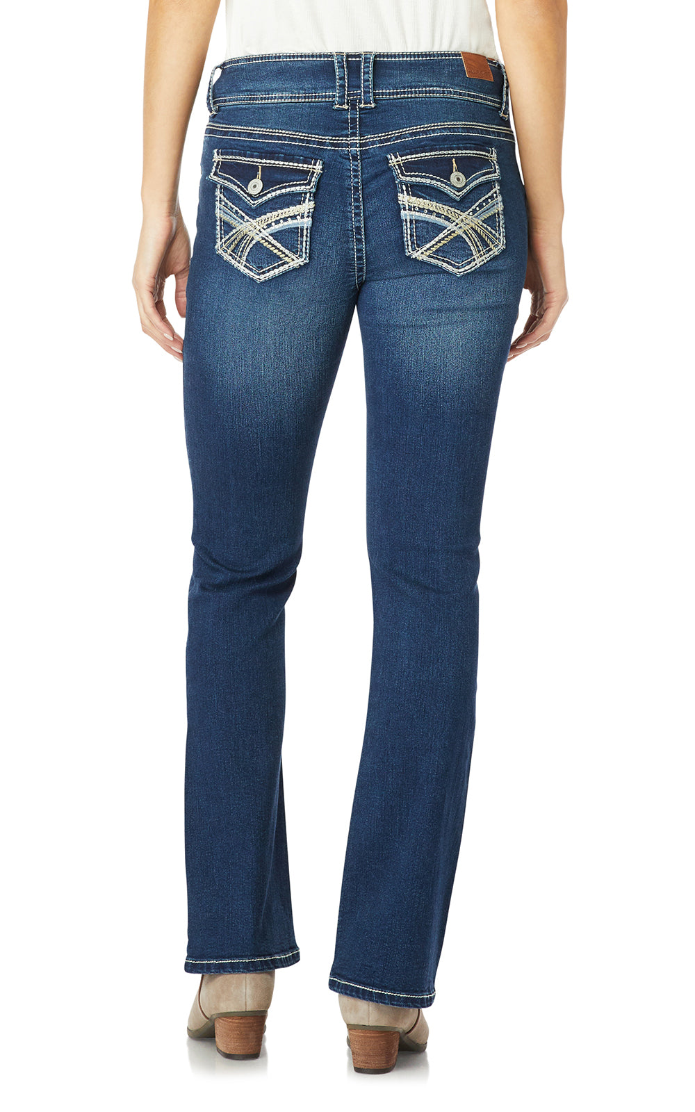 InstaStretch® Luscious Curvy Bootcut Jeans- Long Inseam