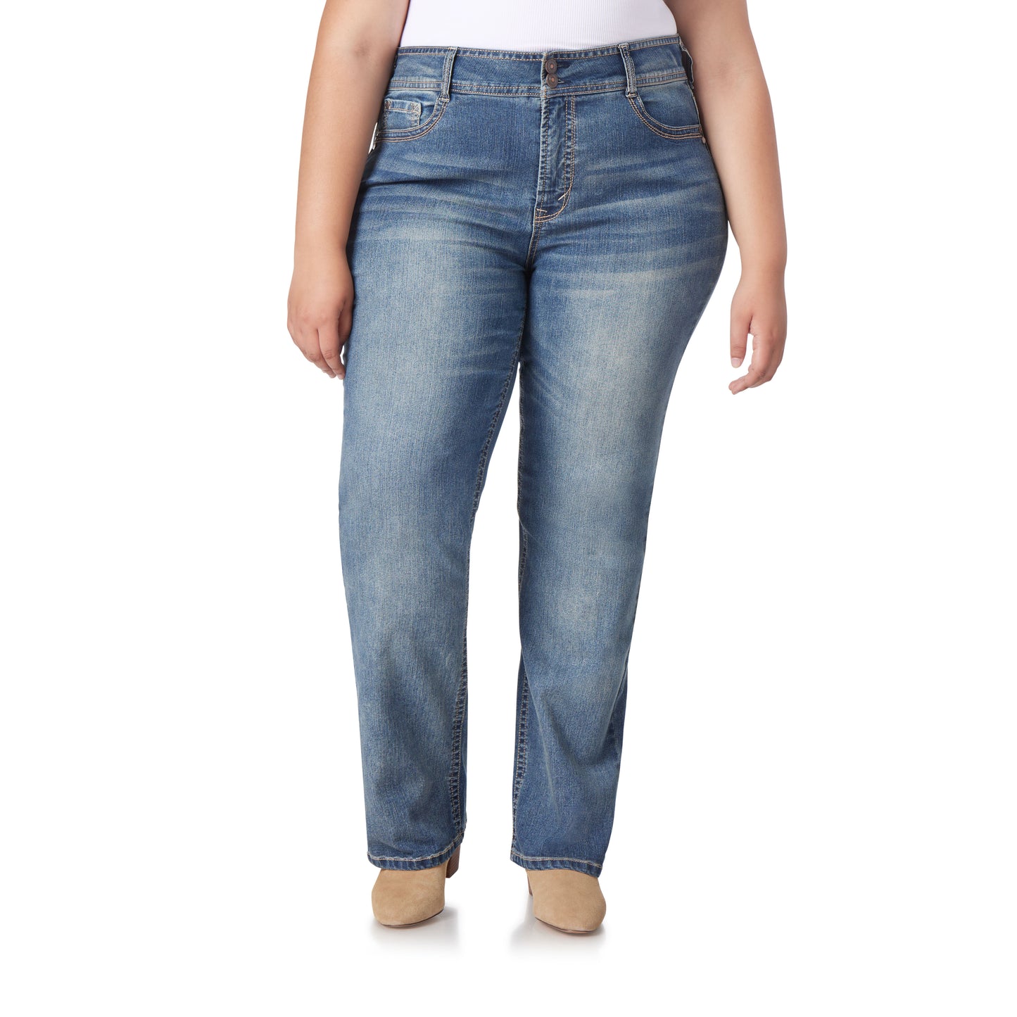Plus InstaStretch® Luscious Curvy Bootcut Jeans