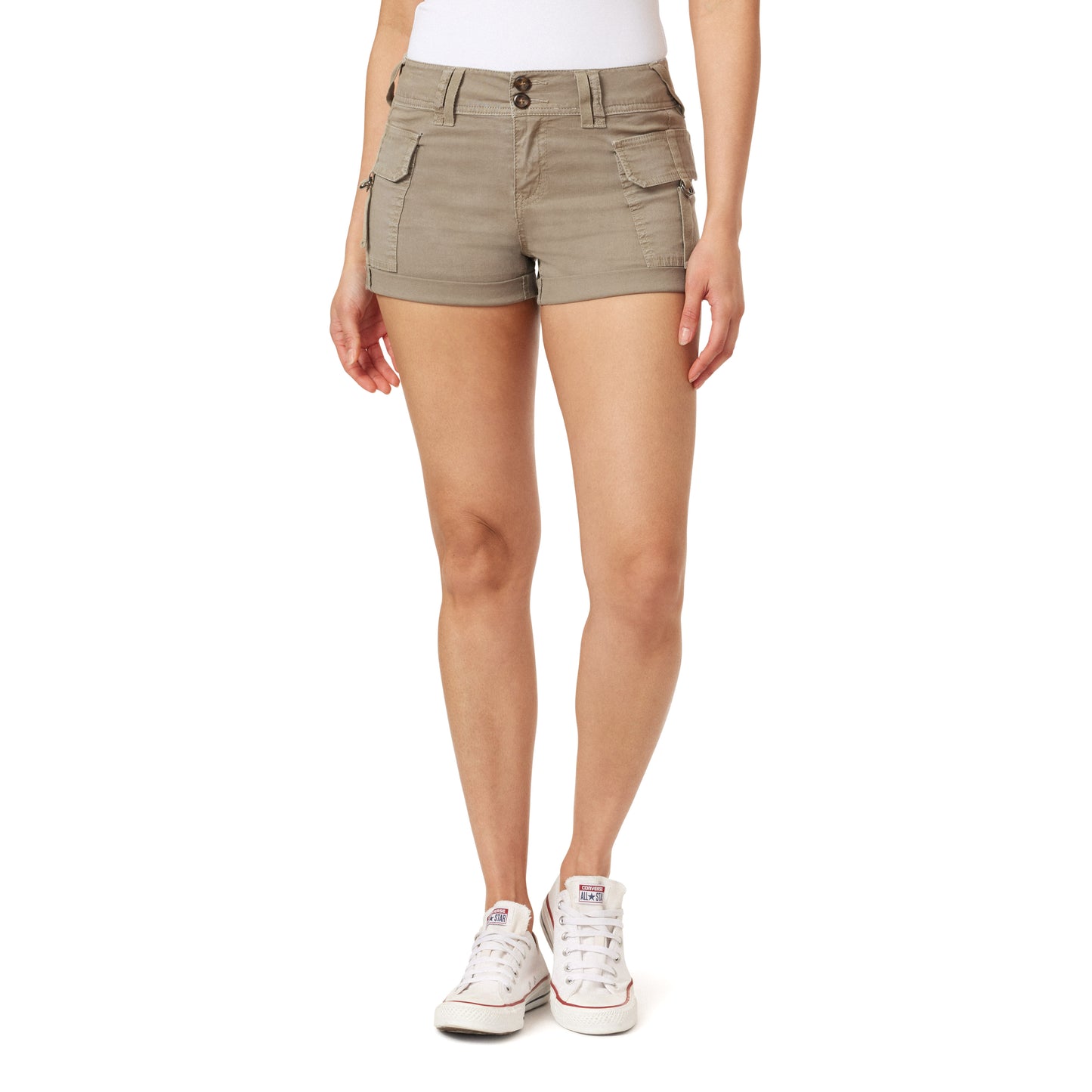 InstaStretch Luscious Curvy Twill Cargo Shorts