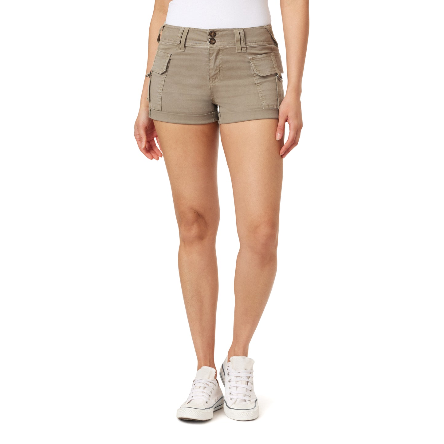 InstaStretch Luscious Curvy Twill Cargo Shorts