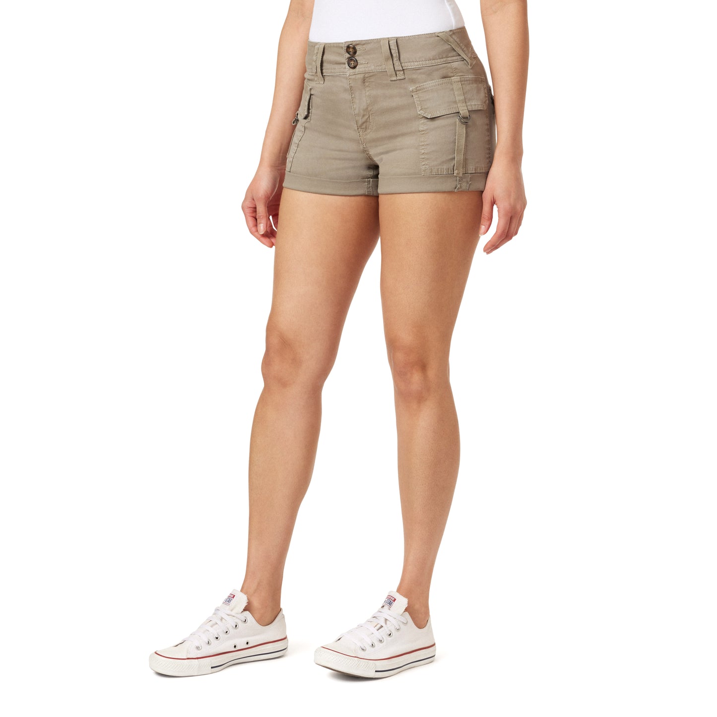 InstaStretch Luscious Curvy Twill Cargo Shorts