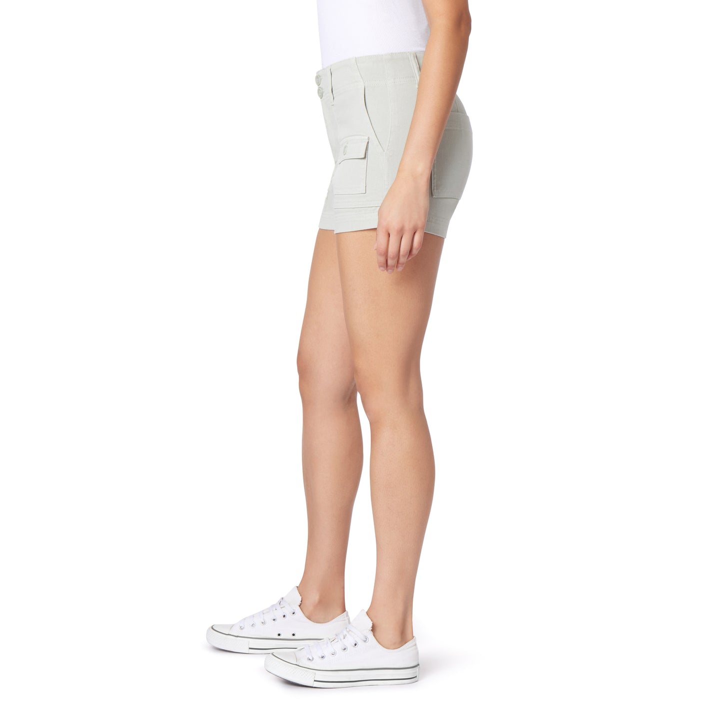 InstaStretch Flirty Curvy Twill Cargo Shorts