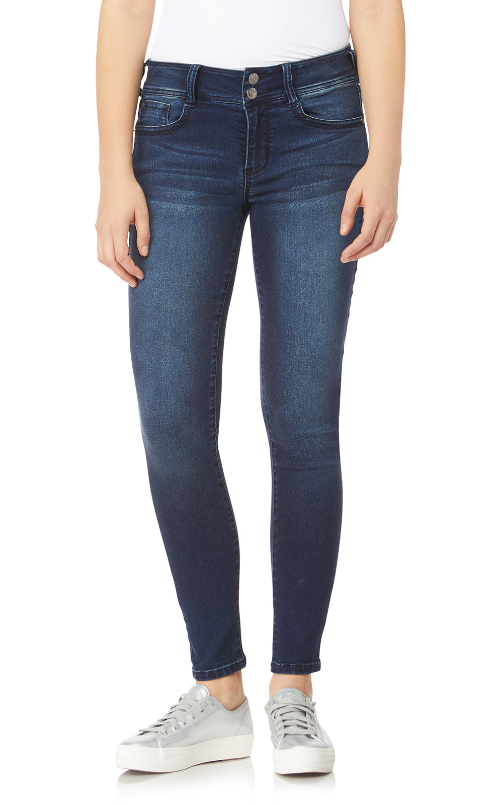 InstaSoft® Ultra Fit Skinny Jeans- Short Inseam – WallFlower Jeans
