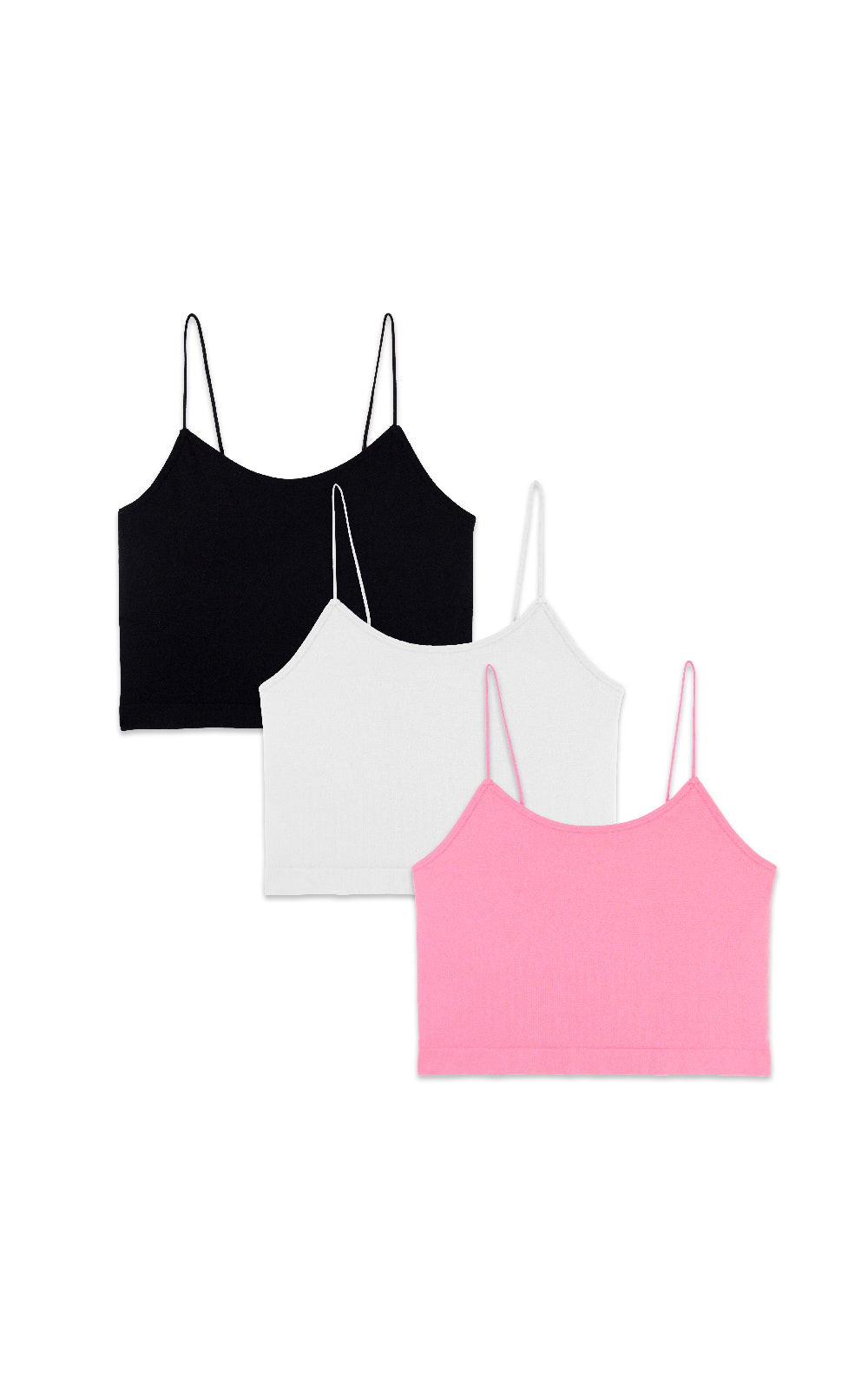 InstaSmooth® Carson Seamless Jersey Crop Cami Multi Pack