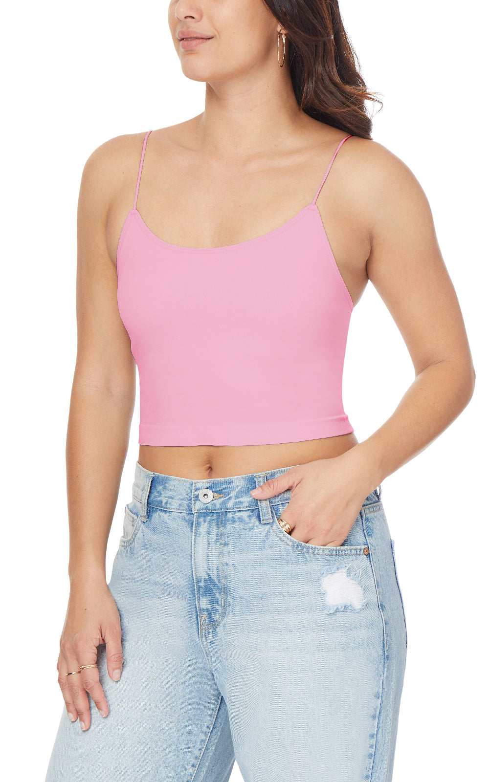 InstaSmooth® Carson Seamless Jersey Crop Cami Multi Pack