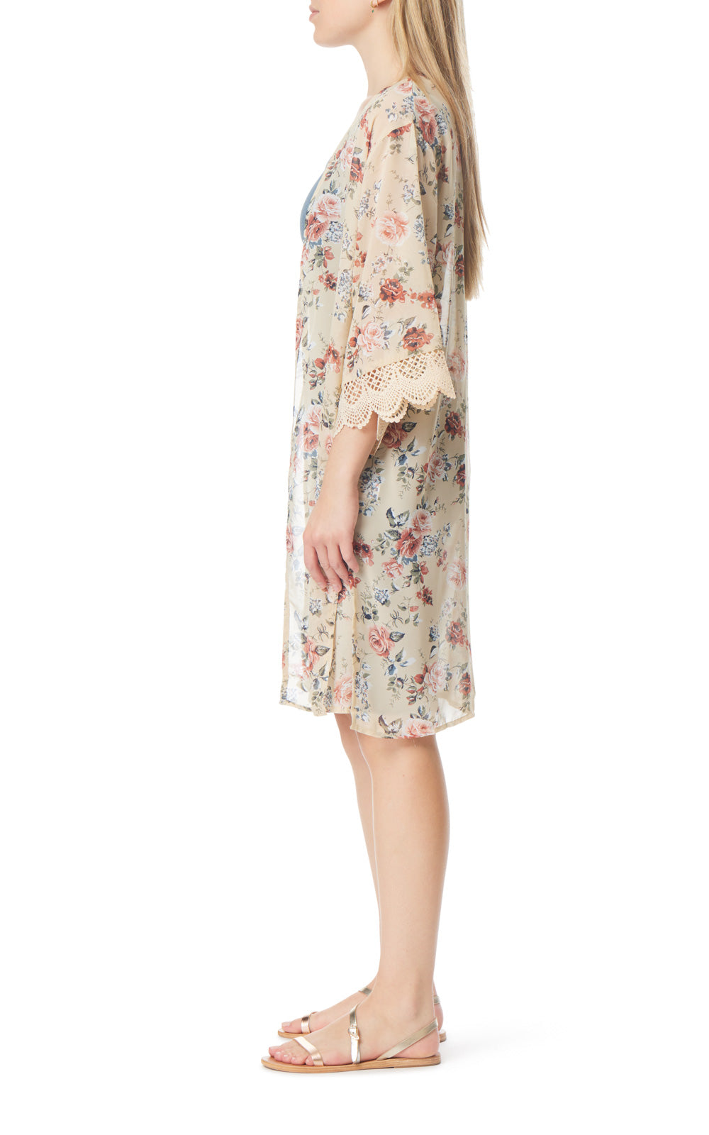 Bodycon Dress With Kimono