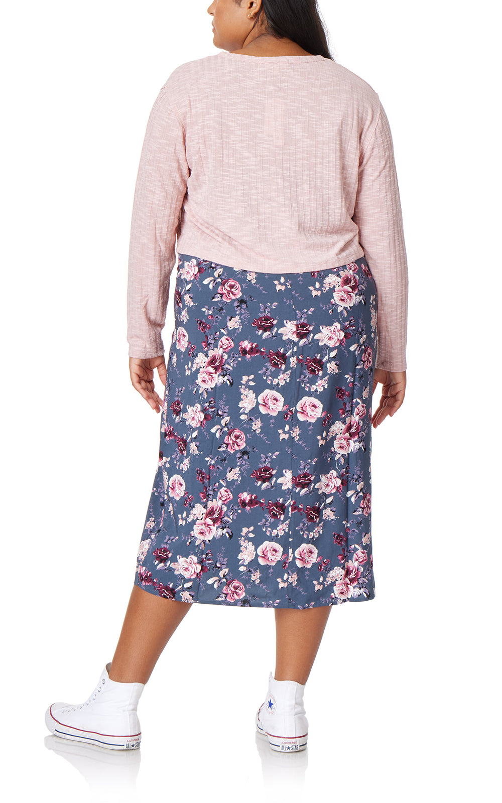 Shiloh Tie-Front Cropped Cardigan & Midi Dress Set
