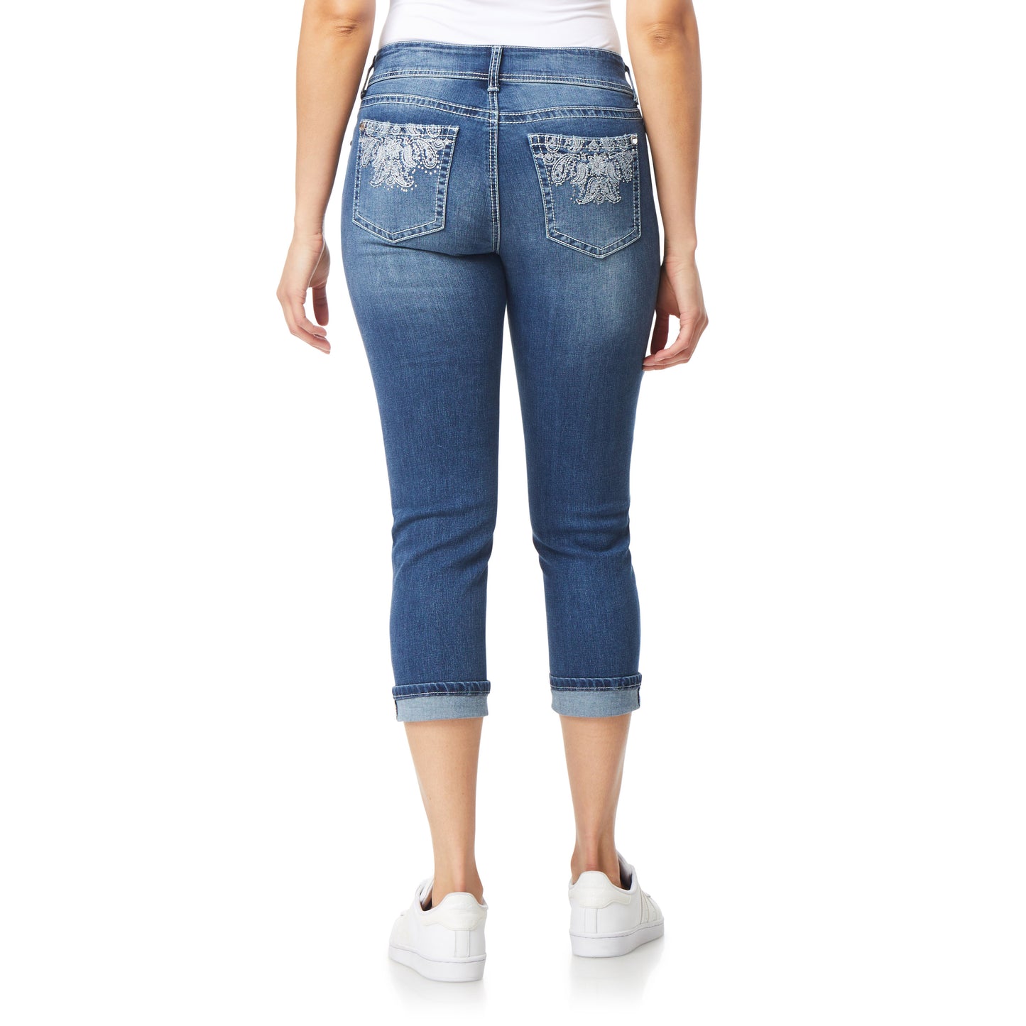 InstaStretch Luscious Curvy Bling Crop Jeans
